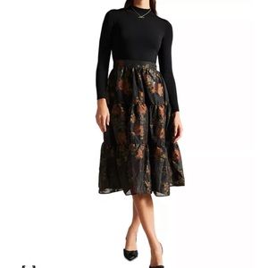 Ted Baker Audria Mixed Media Long-Sleeve Tiered Dress
Sz 0. Like new